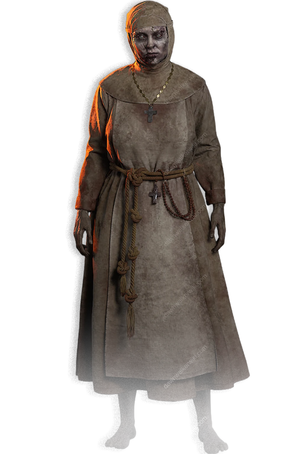 Undead Nun portrait in The Blood of Dawnwalker