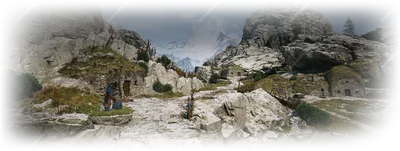 Rockfalls landscape in The Blood of Dawnwalker